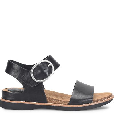 Bali shown in Black Leather (Black)